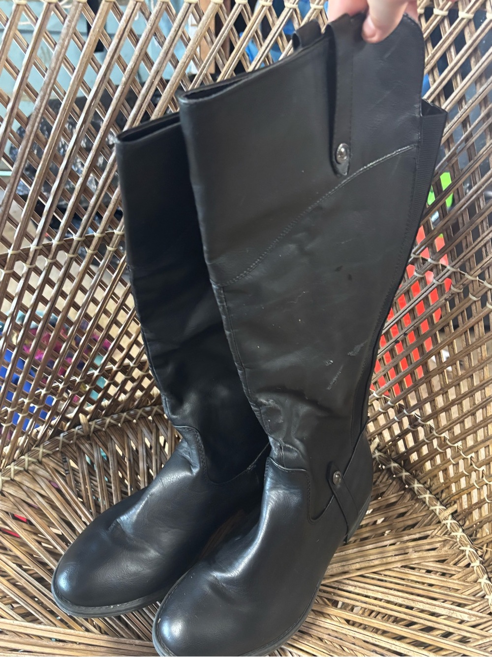 Classic Black Women's Tall Riding Boots
